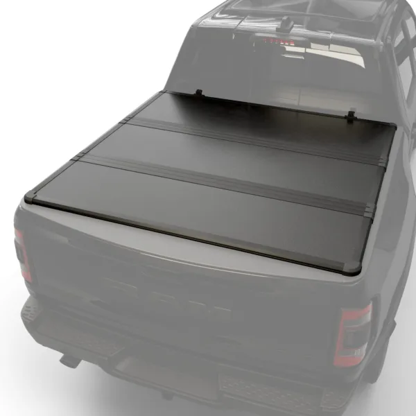Hard Tri Fold Tonneau Cover Fits 2009 - 2026 Dodge Ram 1500 6'4" Bed Without Ram Box (76.3")