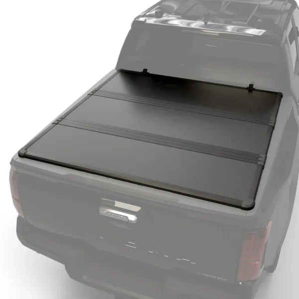 Hard Tri Fold Tonneau Cover Fits 2005 - 2015 Toyota Tacoma  w/ OE track system 6'2" Bed (73.5")