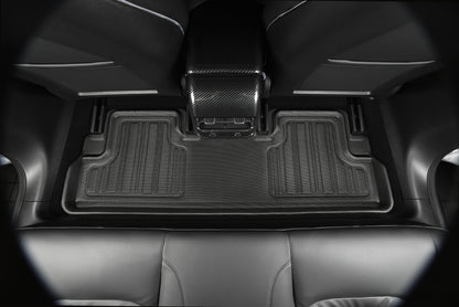 3D Custom Fit ELITECT Floor Mat (BLACK) For FORD F-150 SUPERCAB 15-24 - Full Set - E1FR10101809