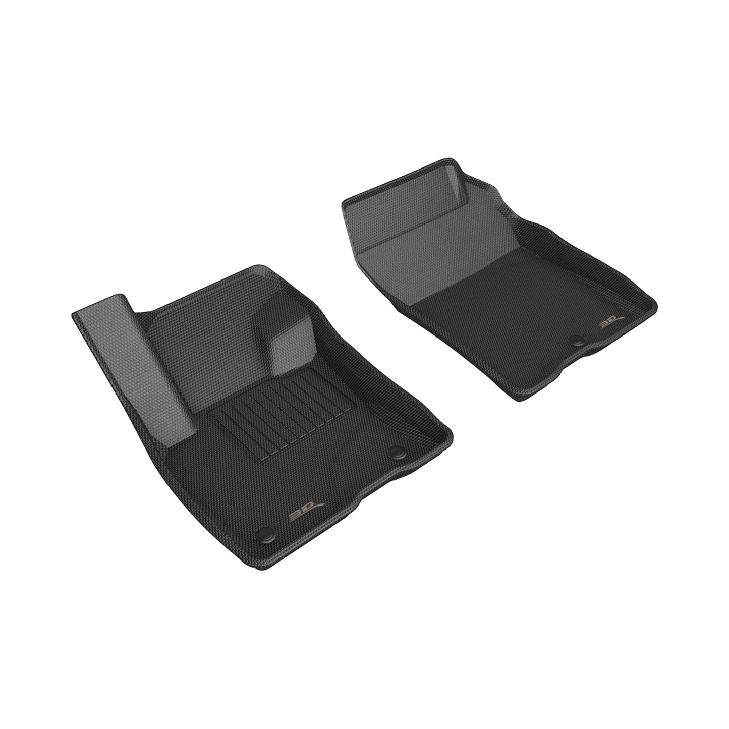 3D Custom Fit KAGU Floor Mat (BLACK) For FORD MAVERICK 22-24 - Front Row - L1FR14511509