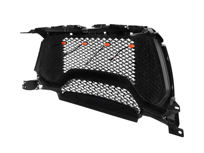 TGN TRX Style Matt Black Honeycomb Grille W/LED&Letters Fits 2019-2022 RAM 1500 - GRL-19RAM1500-003