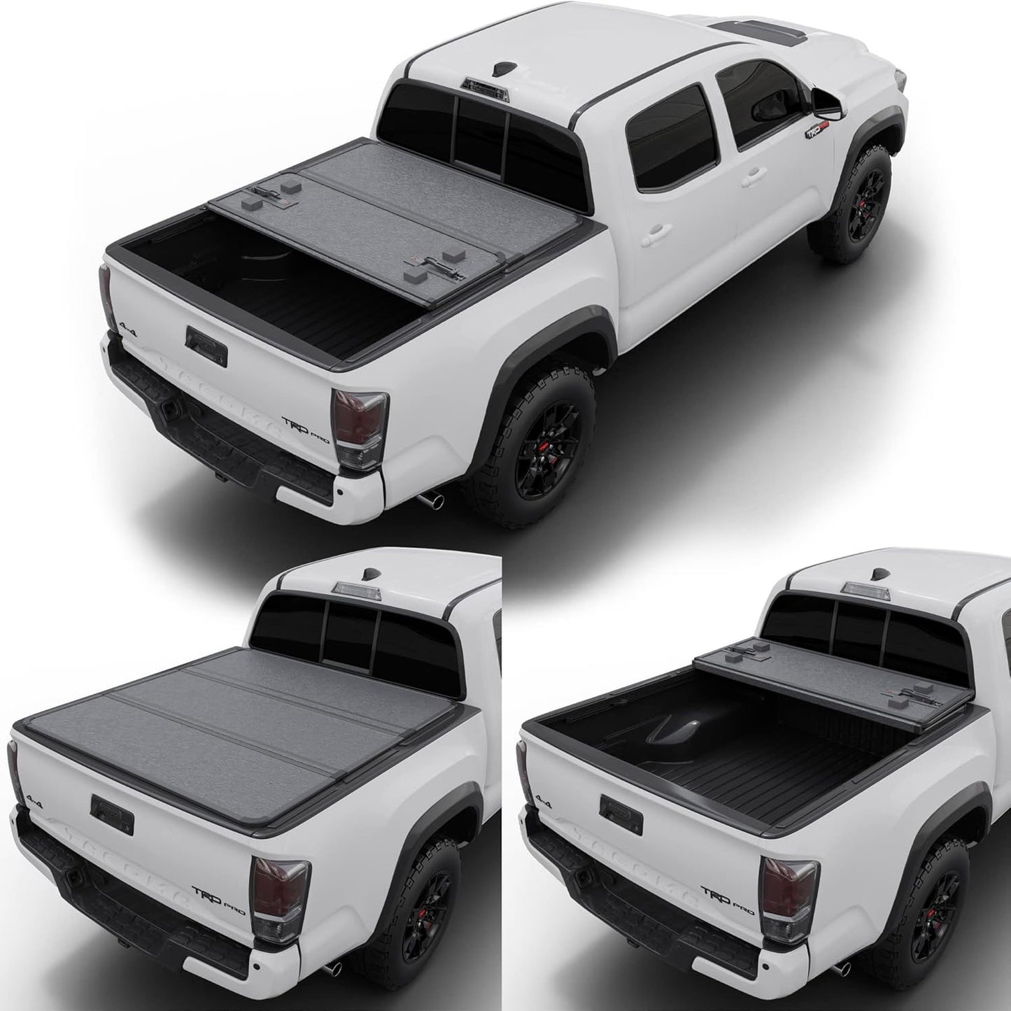 TGN Tri Fold Tonneau Cover for  2016 - 2025 Tacoma 6'2" Bed (73.7") - TGNHTF02Z2