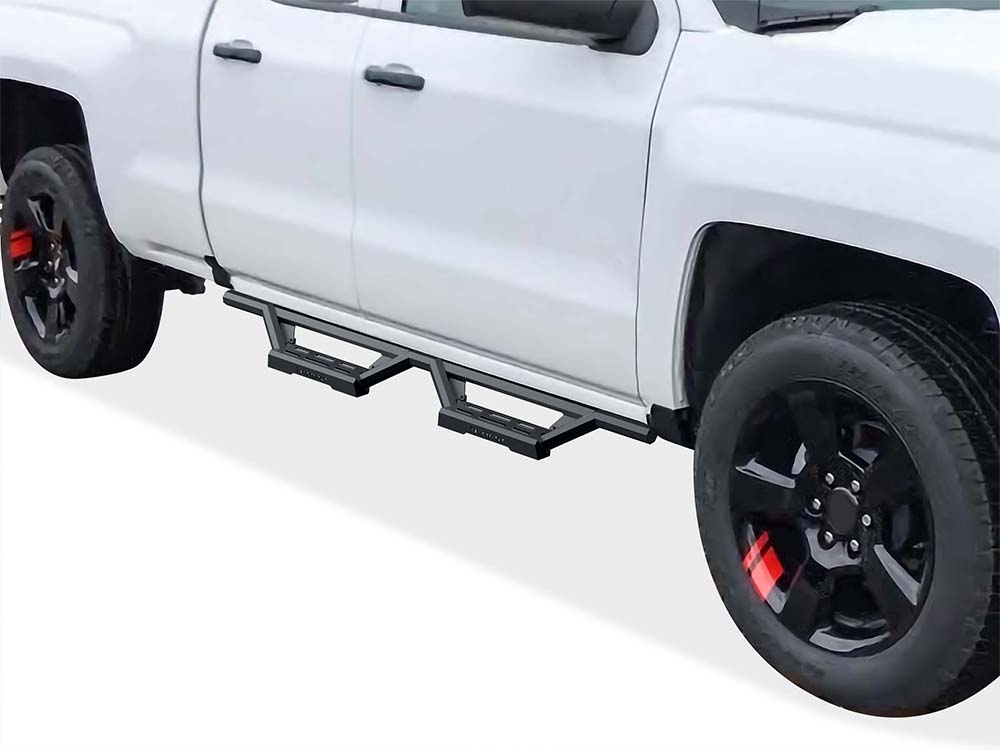 APS Extended Cab Pickup Stainless Steel with 6061 Aluminum Step Pad Nerf Bar M3 - IA03WAI5B