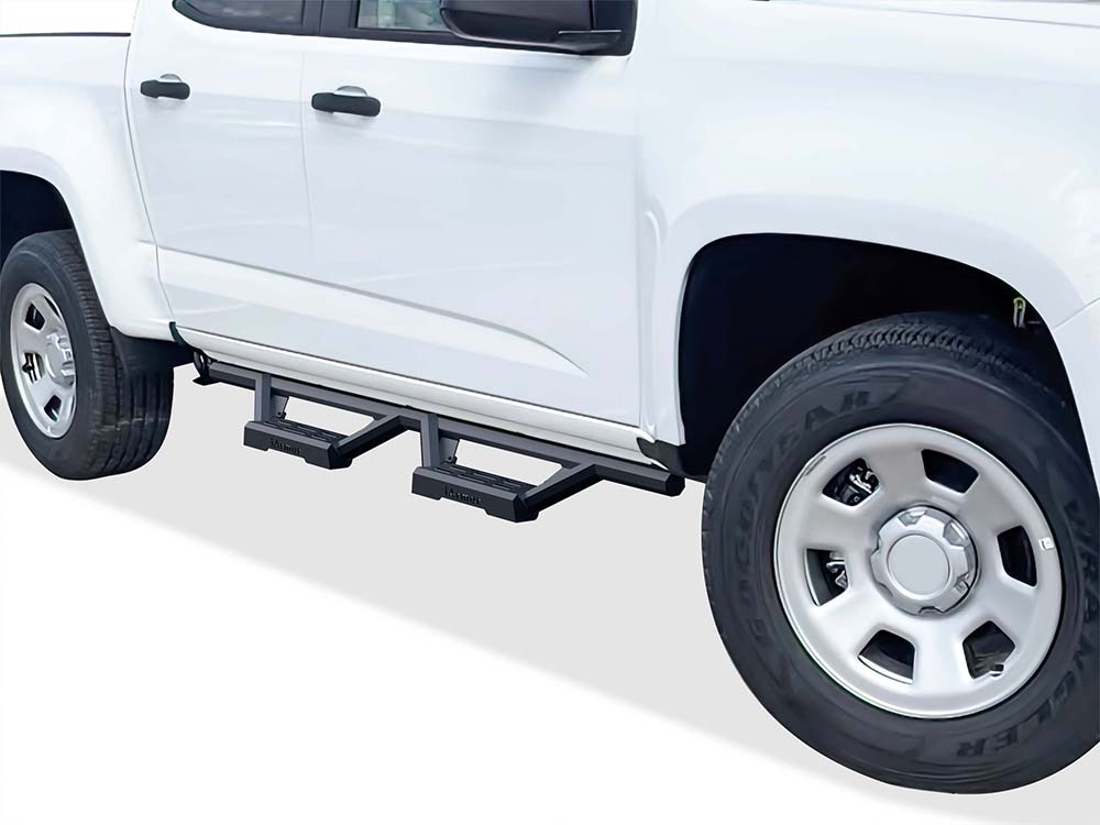 APS Crew Cab Pickup Stainless Steel with 6061 Aluminum Step Pad Nerf Bar M3 - IA03WAI7B