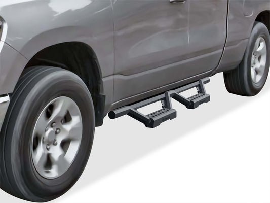 APS Extended Cab Pickup Stainless Steel with 6061 Aluminum Step Pad Nerf Bar M3 - IA04WAE9B