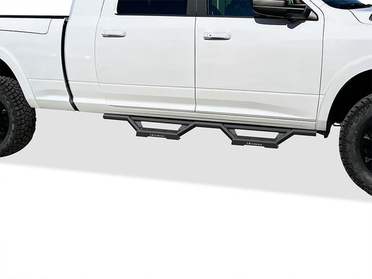 APS Extended Crew Cab Pickup Stainless Steel with 6061 Aluminum Step Pad Nerf Bar M3 - IA04WBJ9B