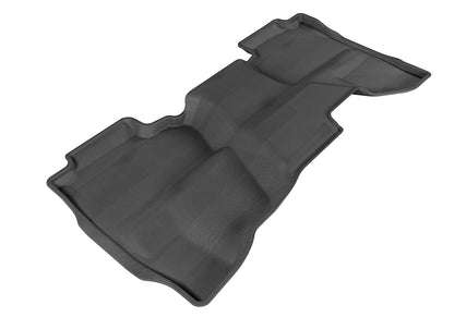 3D Custom Fit KAGU Floor Mat (BLACK) For CHEVROLET SILVERADO 1500 DOUBLE CAB/GMC SIERRA 1500 DOUBLE CAB 14-18/ CHEVROLET/ GMC 2500HD/ 3500HD DOUBLE CAB 15-19/ CHEVROLET SILVERADO 1500 LD/ GMC SIERRA LIMITED 19-19 - Second Row - L1CH03921509