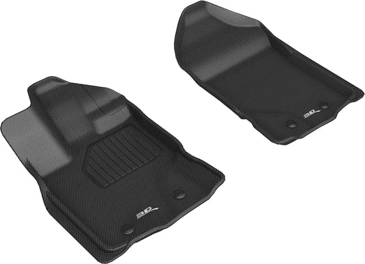 3D Custom Fit KAGU Floor Mat (BLACK) For FORD RANGER 19-23 - Front Row - L1FR12211509