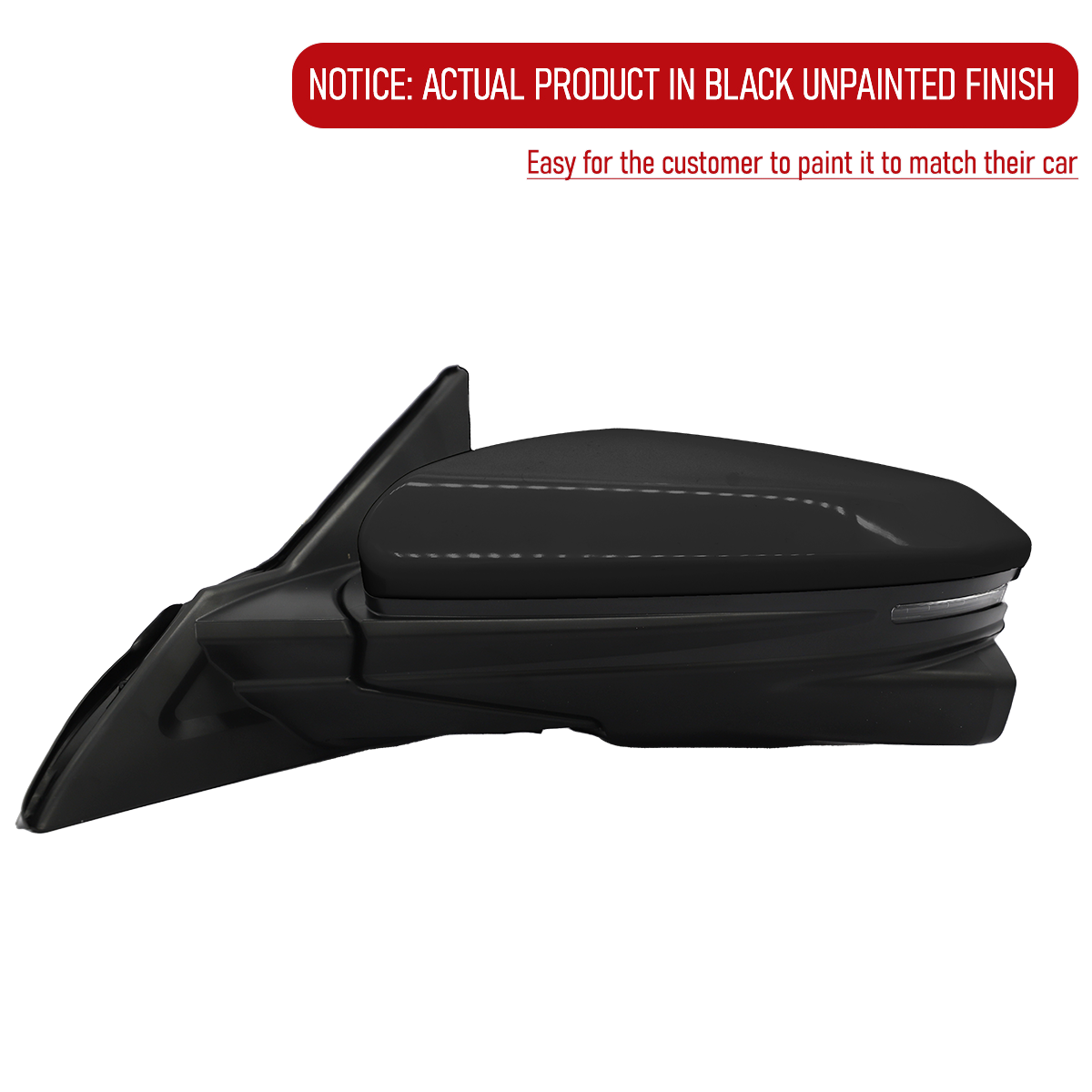 TGN Driver Side View Mirror for 2016-2021 Honda Civic - Power Operated, Paint to Match, Heated Glass  - TGNHO1320284