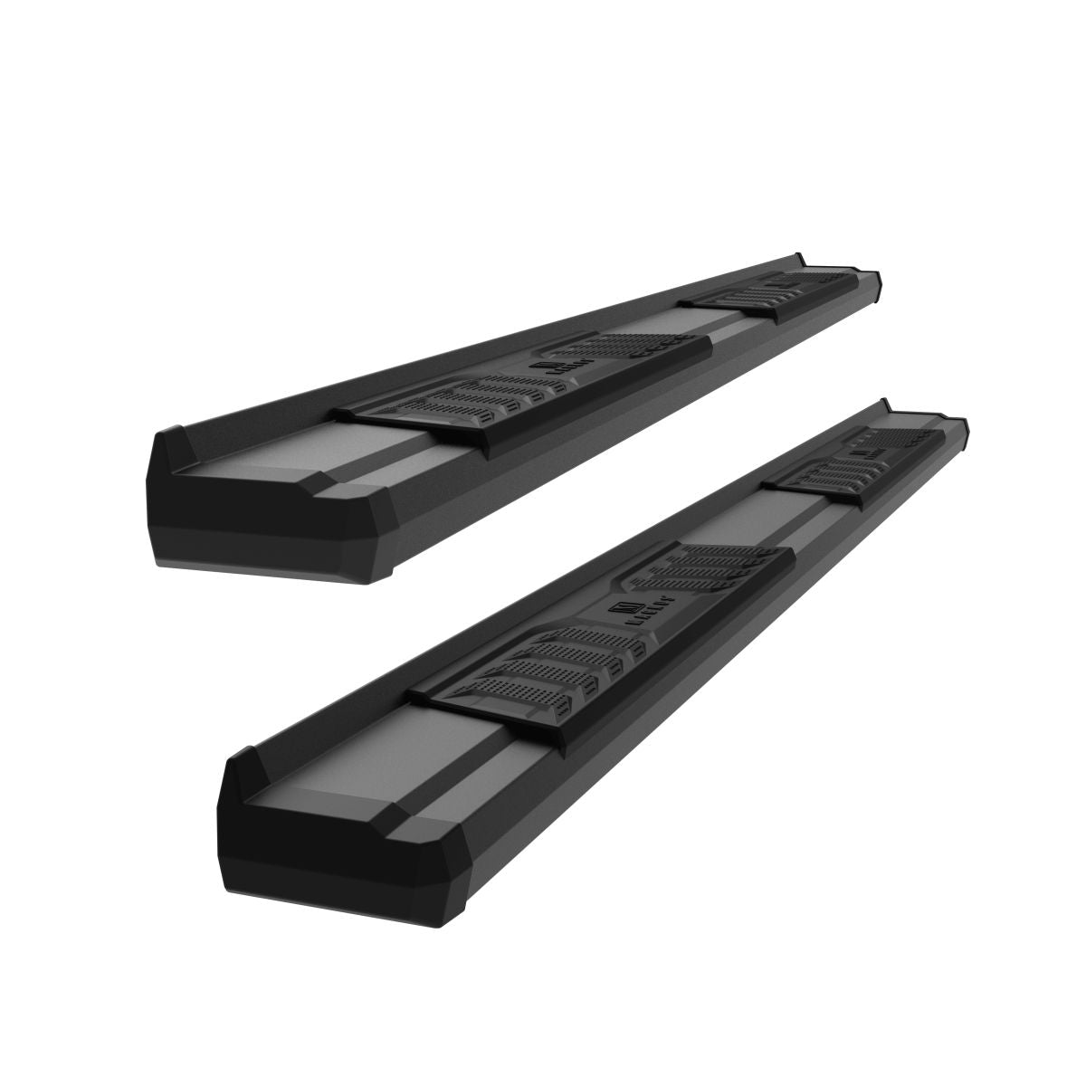 APS Extended Cab Pickup Carbon Steel + PE Step Area Running Board-S Series - WB03SAI5B