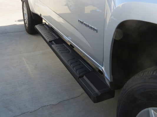 APS Extended Cab Pickup Carbon Steel + PE Step Area Running Board-S Series - WB03SAI8B