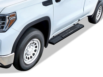 APS Standard Cab Pickup Carbon Steel + PE Step Area Running Board-S Series - WB03SBI6B