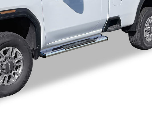 APS Standard Cab Pickup Stainless Steel + PE Step Area Running Board-S Series - WB03SBI6S