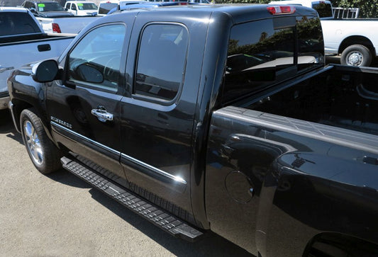 APS Extended Cab Pickup Carbon Steel + PE Step Area Running Board-T Series - WB03TAI5B