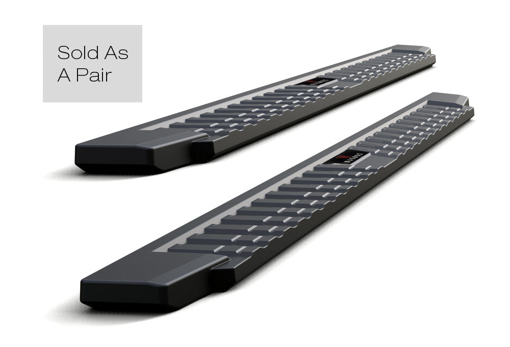 APS Extended Cab Pickup Carbon Steel + PE Step Area Running Board-T Series - WB03TBI5B