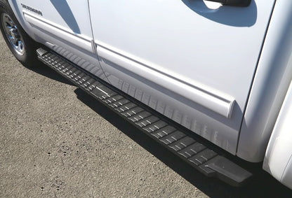 APS Crew Cab Pickup Carbon Steel + PE Step Area Running Board-T Series - WB03TJG1B