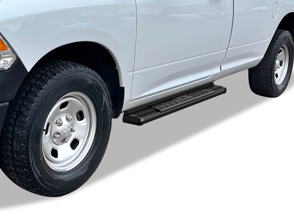 APS Standard Cab Pickup Carbon Steel + PE Step Area Running Board-S Series - WB04SAG8B