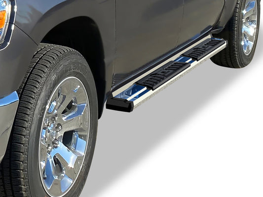 APS Crew Cab Pickup Stainless Steel + PE Step Area Running Board-S Series - WB04SBE8S