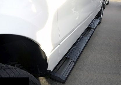 APS Crew Cab Pickup Carbon Steel + PE Step Area Running Board-S Series - WB06SAG7B