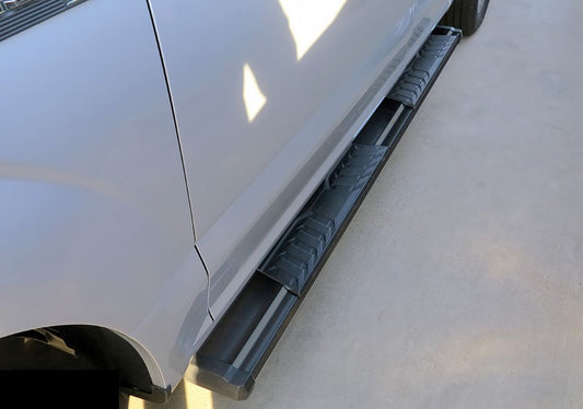 APS Extended Cab Pickup Carbon Steel + PE Step Area Running Board-S Series - WB06SAH8B