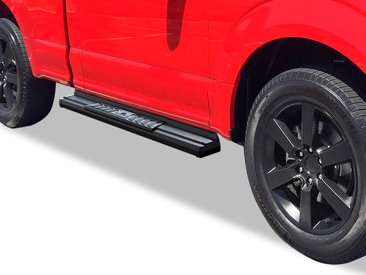 APS Standard Cab Pickup Carbon Steel + PE Step Area Running Board-S Series - WB06SAH9B