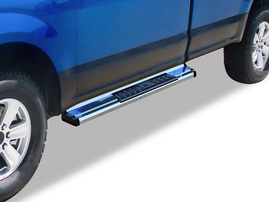 APS Standard Cab Pickup Stainless Steel + PE Step Area Running Board-S Series - WB06SAH9S