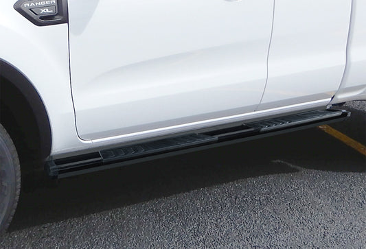 APS Extended Cab Pickup Carbon Steel + PE Step Area Running Board-S Series - WB06SCA3B