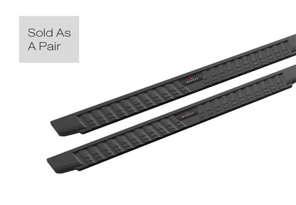 APS Crew Cab Pickup Carbon Steel + PE Step Area Running Board-T Series - WB06TAG4B