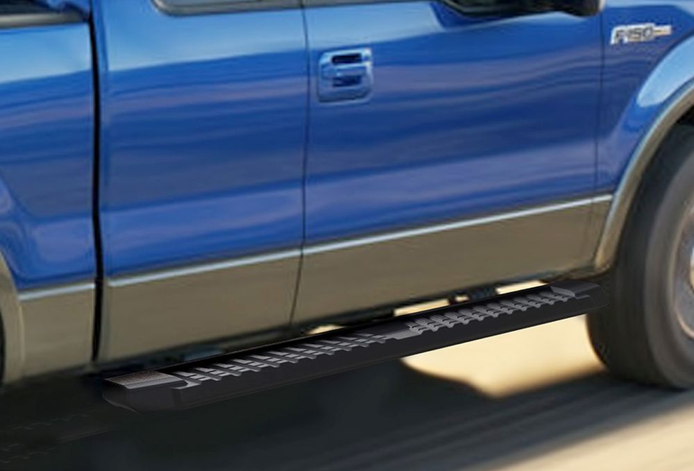 APS Extended Cab Pickup Carbon Steel + PE Step Area Running Board-T Series - WB06TAG6B