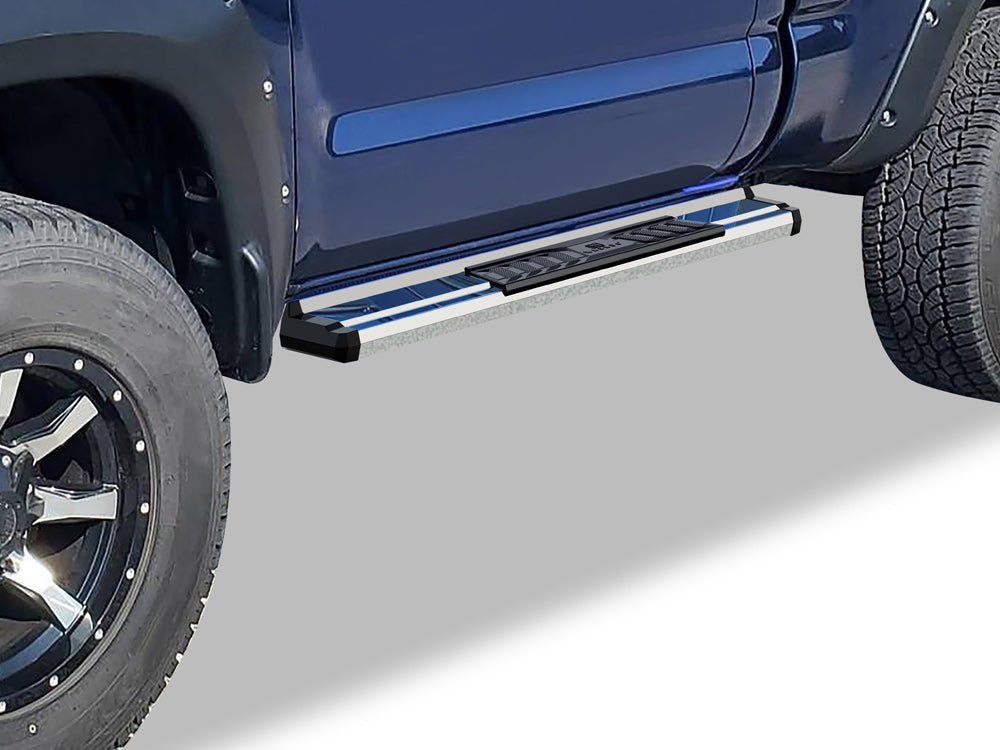 APS Standard Cab Pickup Stainless Steel + PE Step Area Running Board-S Series - WB20SCE8S