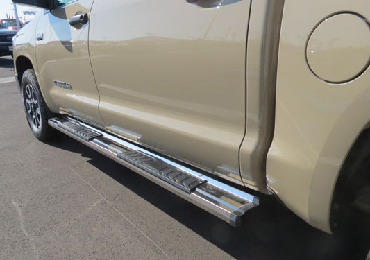 APS Crew Cab Pickup Stainless Steel + PE Step Area Running Board-S Series - WB20SJI8S