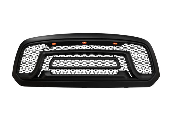 Rebel Style Matte Black Grille W/Letters W/LED Fits 2013-2018 RAM 1500