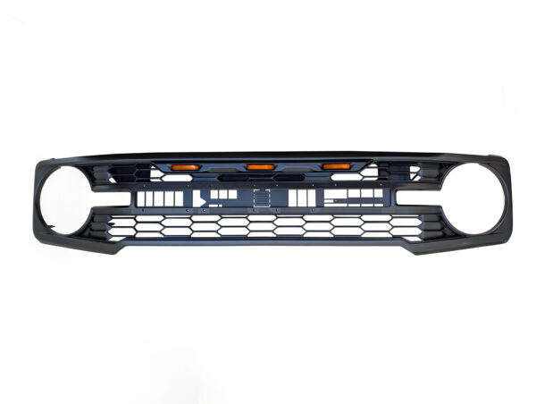 Front Grille w/ LED Light&Letters (Raptor Style) Fits 2021-2024 Ford Bronco